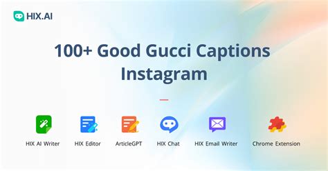 gucci caption|100+ Good gucci captions instagram + Free AI Caption Generator.